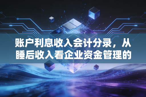 账户利息收入会计分录，从睡后收入看企业资金管理的艺术