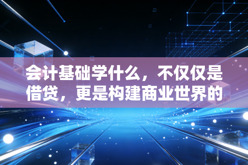 会计基础学什么，不仅仅是借贷，更是构建商业世界的底层逻辑