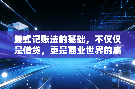 复式记账法的基础，不仅仅是借贷，更是商业世界的底层逻辑