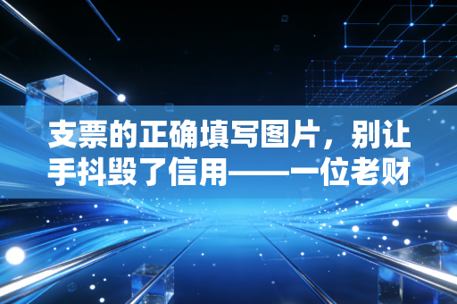 支票的正确填写图片，别让手抖毁了信用——一位老财务的避坑指南
