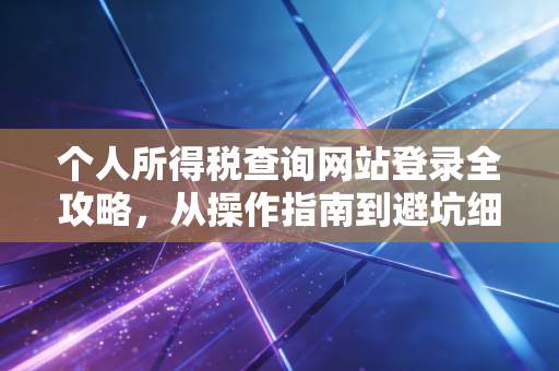 个人所得税查询网站登录全攻略，从操作指南到避坑细节，教你守住钱袋子