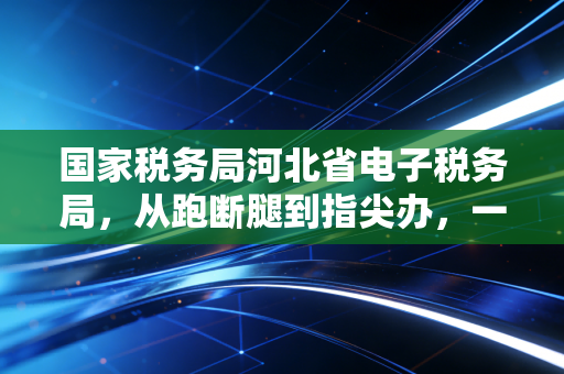 国家税务局河北省电子税务局，从跑断腿到指尖办，一位老会计的深度体验与实操感悟