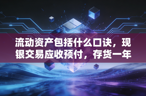 流动资产包括什么口诀，现银交易应收预付，存货一年其他持有——一文搞定CPA资产负债表老大难