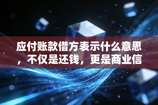 应付账款借方表示什么意思,不仅是还钱,更是商业信用的闭环