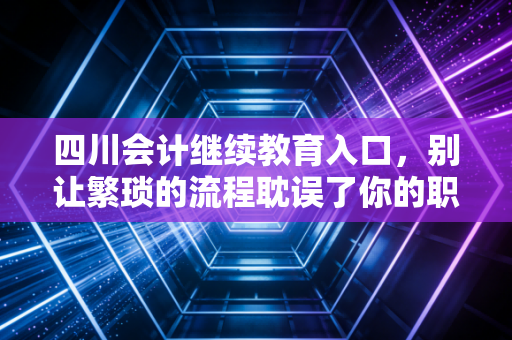 四川会计继续教育入口,别让繁琐的流程耽误了你的职业进阶,2024年最新实操指南与行业思考
