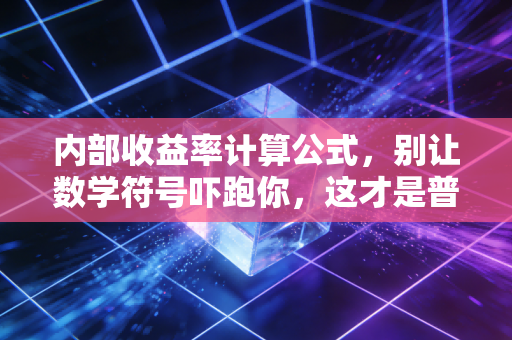内部收益率计算公式，别让数学符号吓跑你，这才是普通人看透投资本质的照妖镜