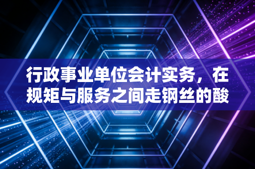 行政事业单位会计实务，在规矩与服务之间走钢丝的酸甜苦辣