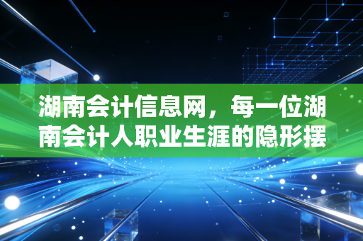 湖南会计信息网，每一位湖南会计人职业生涯的隐形摆渡人