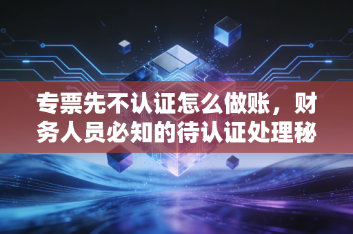 专票先不认证怎么做账,财务人员必知的待认证处理秘籍与税务筹划