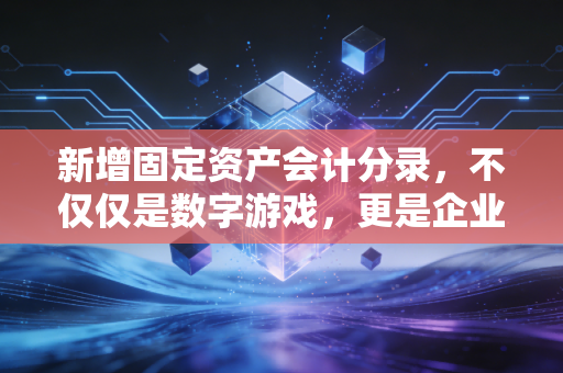 新增固定资产会计分录,不仅仅是数字游戏,更是企业成长的见证