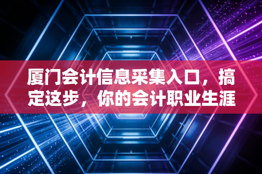 厦门会计信息采集入口，搞定这步，你的会计职业生涯才算真正上户口
