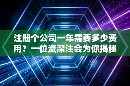 注册个公司一年需要多少费用？一位资深注会为你揭秘创业背后的隐形成本