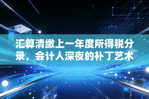汇算清缴上一年度所得税分录，会计人深夜的补丁艺术与实战心法