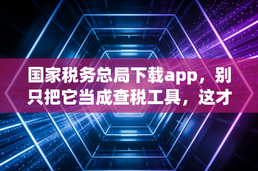 国家税务总局下载app，别只把它当成查税工具，这才是你财富管理的隐形军师