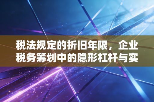 税法规定的折旧年限，企业税务筹划中的隐形杠杆与实战避坑指南