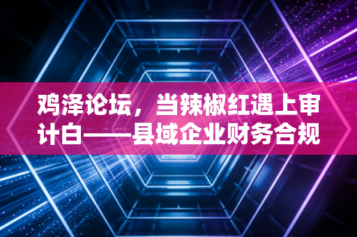 鸡泽论坛，当辣椒红遇上审计白——县域企业财务合规的破局思考