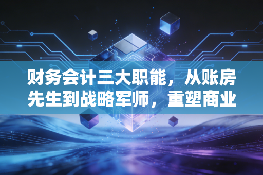 财务会计三大职能,从账房先生到战略军师,重塑商业价值的底层逻辑