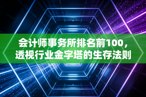 会计师事务所排名前100，透视行业金字塔的生存法则与职业抉择