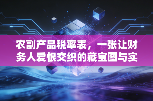 农副产品税率表，一张让财务人爱恨交织的藏宝图与实操避坑指南