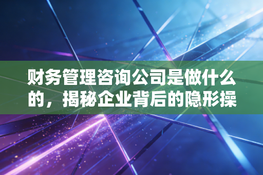 财务管理咨询公司是做什么的，揭秘企业背后的隐形操盘手与价值创造者