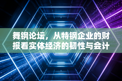 舞钢论坛，从特钢企业的财报看实体经济的韧性与会计人的坚守