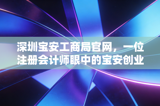 深圳宝安工商局官网，一位注册会计师眼中的宝安创业生态与实操指南