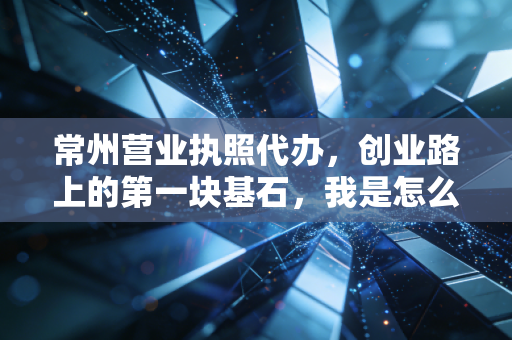 常州营业执照代办，创业路上的第一块基石，我是怎么帮老张避坑的？