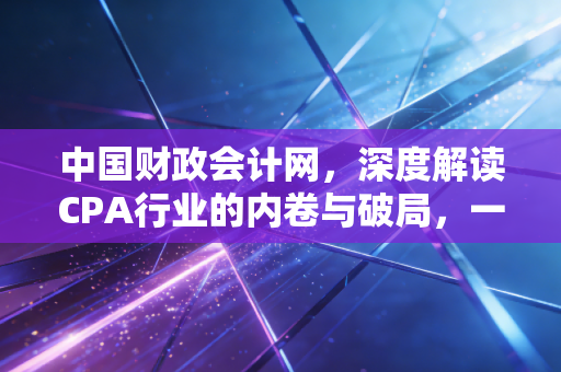 中国财政会计网，深度解读CPA行业的内卷与破局，一名老注会的肺腑之言