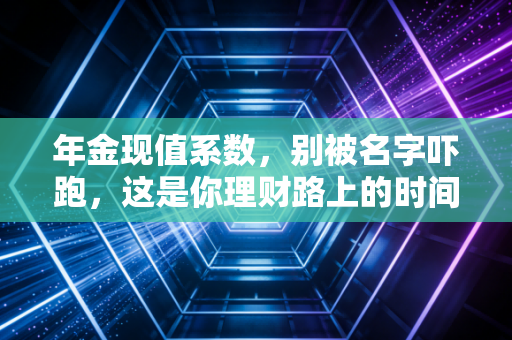 年金现值系数，别被名字吓跑，这是你理财路上的时间翻译官