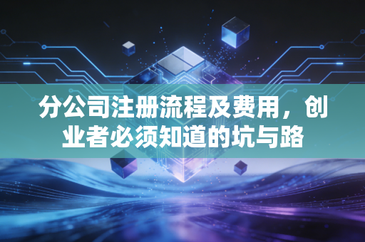 分公司注册流程及费用,创业者必须知道的坑与路