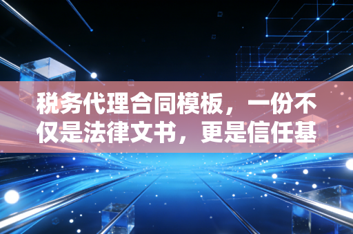 税务代理合同模板，一份不仅是法律文书，更是信任基石的避坑指南