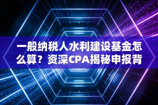 一般纳税人水利建设基金怎么算？资深CPA揭秘申报背后的逻辑与避坑指南