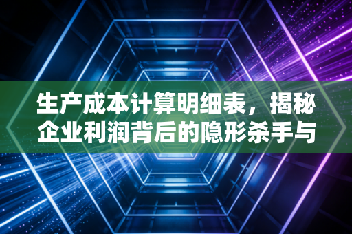生产成本计算明细表，揭秘企业利润背后的隐形杀手与救生圈