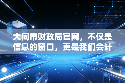 大同市财政局官网,不仅是信息的窗口,更是我们会计人最踏实的数字战友