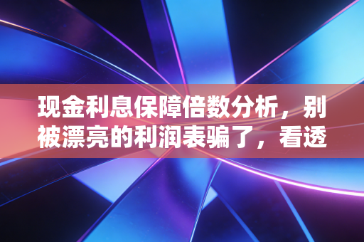 现金利息保障倍数分析，别被漂亮的利润表骗了，看透企业偿债的真金白银