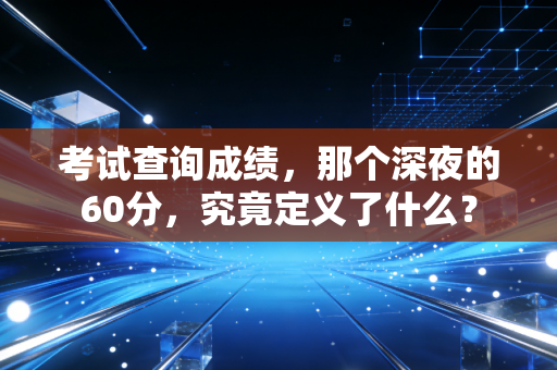 考试查询成绩，那个深夜的60分，究竟定义了什么？