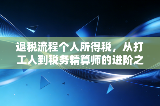 退税流程个人所得税,从打工人到税务精算师的进阶之路