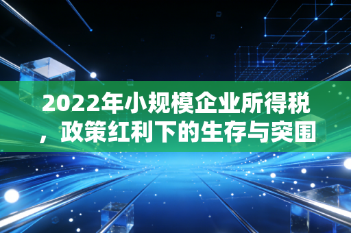 2022年小规模企业所得税，政策红利下的生存与突围