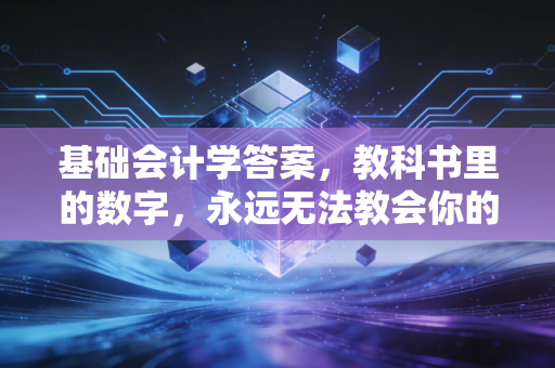 基础会计学答案，教科书里的数字，永远无法教会你的商业真相