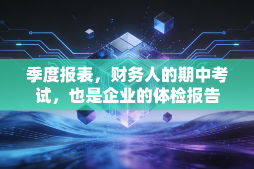 季度报表,财务人的期中考试,也是企业的体检报告