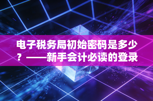 电子税务局初始密码是多少？——新手会计必读的登录指南与金税四期下的合规生存之道