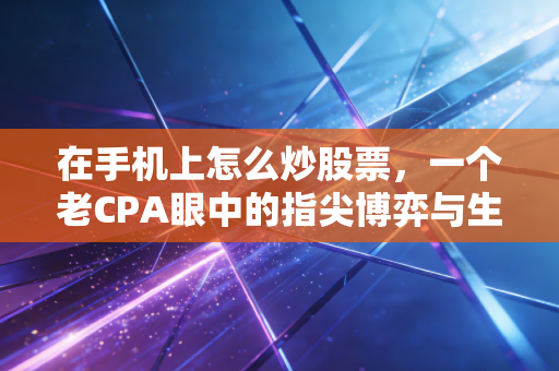 在手机上怎么炒股票，一个老CPA眼中的指尖博弈与生存法则