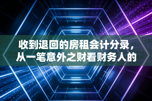 收到退回的房租会计分录，从一笔意外之财看财务人的职业素养