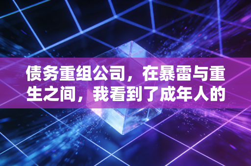 债务重组公司，在暴雷与重生之间，我看到了成年人的崩溃与救赎