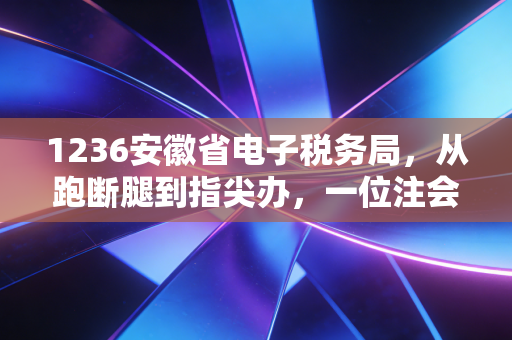 1236安徽省电子税务局，从跑断腿到指尖办，一位注会眼中的税务数字化变革