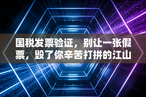国税发票验证,别让一张假票,毁了你辛苦打拼的江山