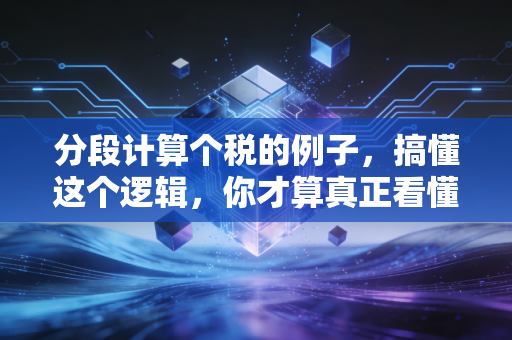 分段计算个税的例子，搞懂这个逻辑，你才算真正看懂了自己的工资条