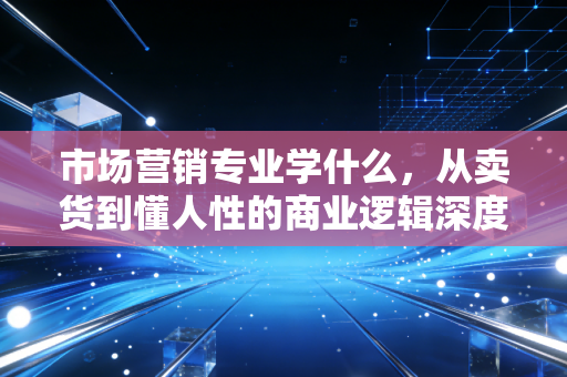 市场营销专业学什么，从卖货到懂人性的商业逻辑深度拆解