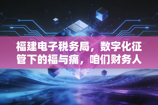 福建电子税务局，数字化征管下的福与痛，咱们财务人该怎么接招？