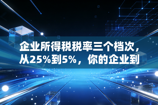 企业所得税税率三个档次,从25%到5%,你的企业到底属于哪一档?——一位注会师的真心话